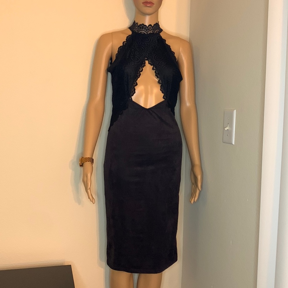 Black halter top Dress